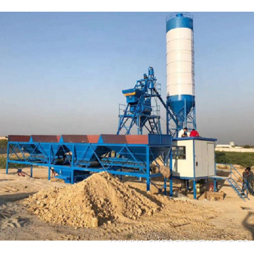 HZS75 Wet mix Ready mix Concrete Batching Plant